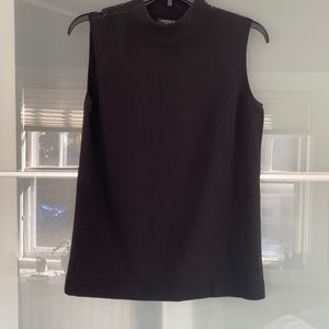 NWOT Lafayette 148 New York Cashmere Sleeveless Mockneck Turtleneck Sweater